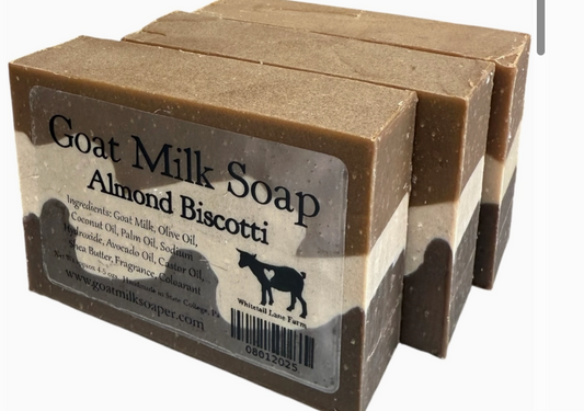 Almond Biscotti Goat Milk Bar Soap