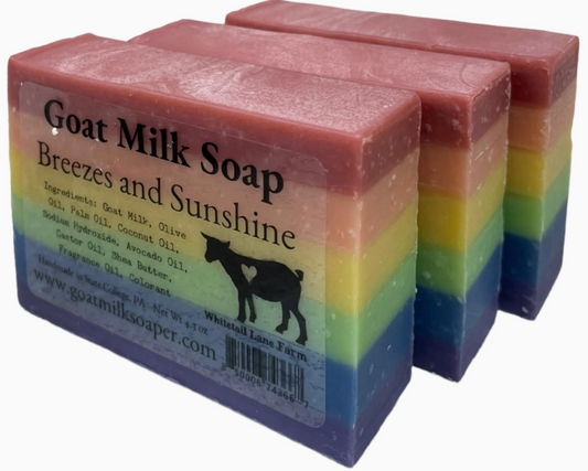 Breezes and Sunshine Goat Milk Bar Soap