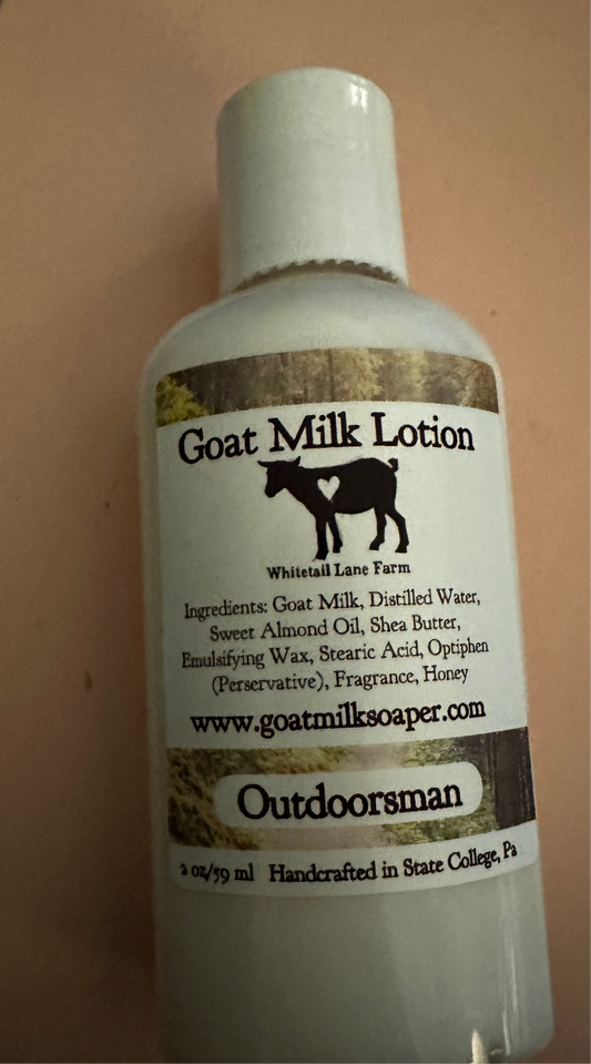 Outdoorsman goat milk lotion
