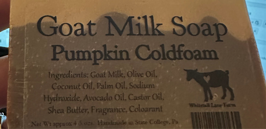 Pumpkin coldfoam soap