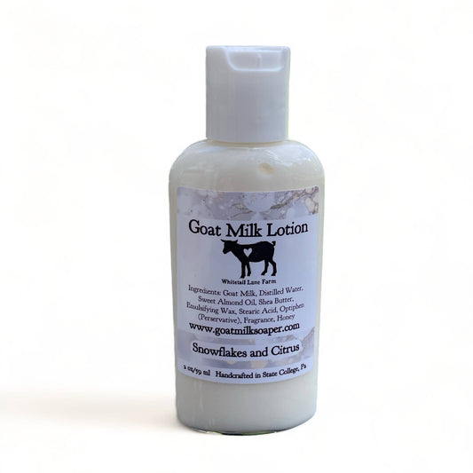 Goat Milk Lotion - Snow Flakes and Citrus Holiday Collection