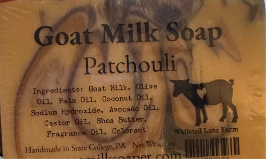 Patchouli goat milk soap