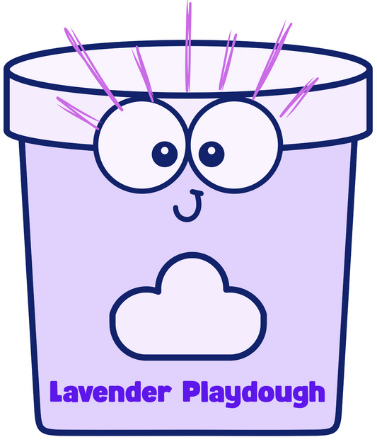 Natural, calming Lavender Playdough
