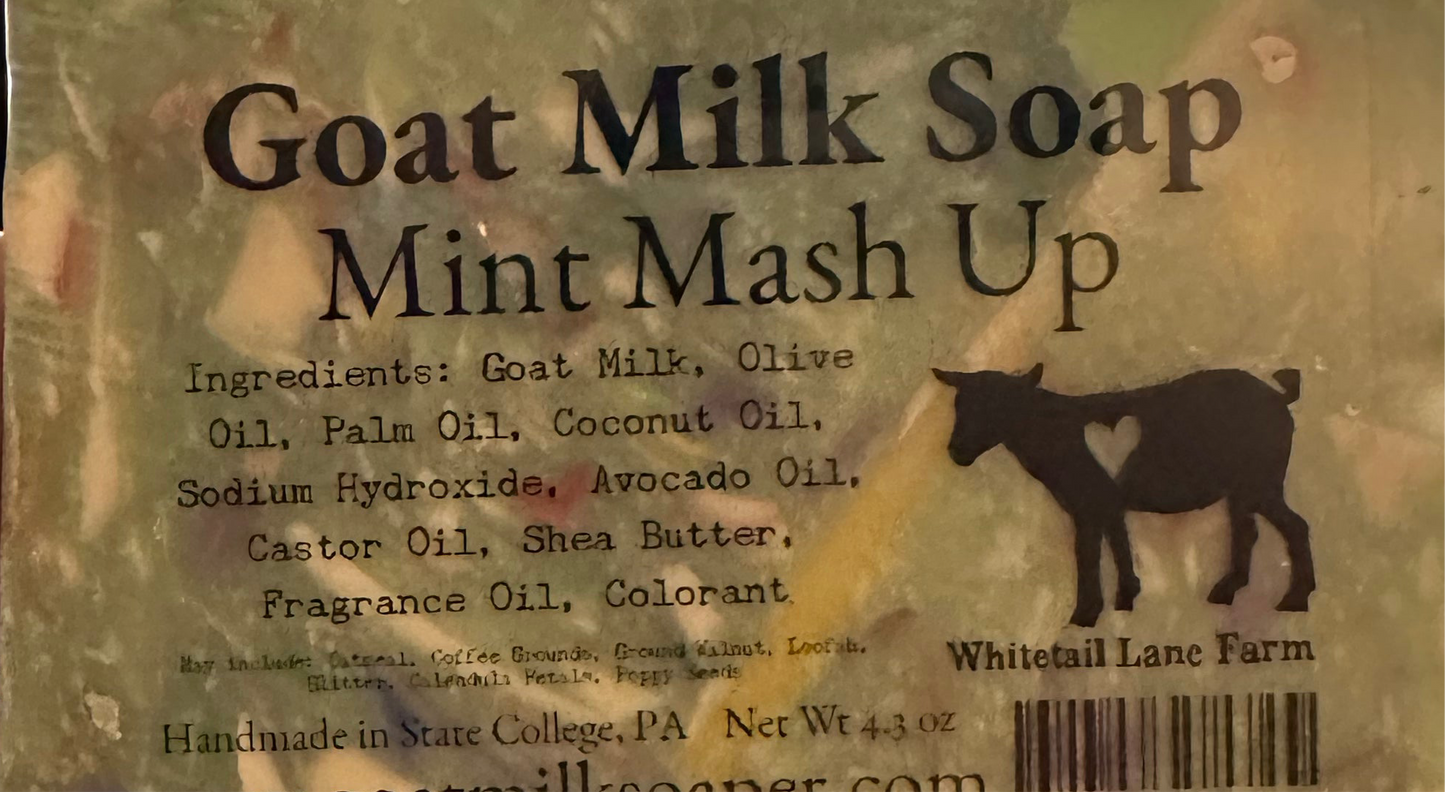 Mint Mashup goat milk soap