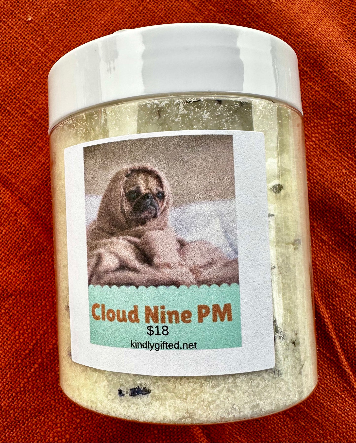 Cloud 9pm scrub/bath soak 8oz jar