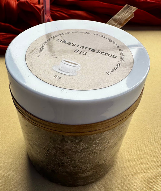 Luke's Latte Scrub jar 8oz