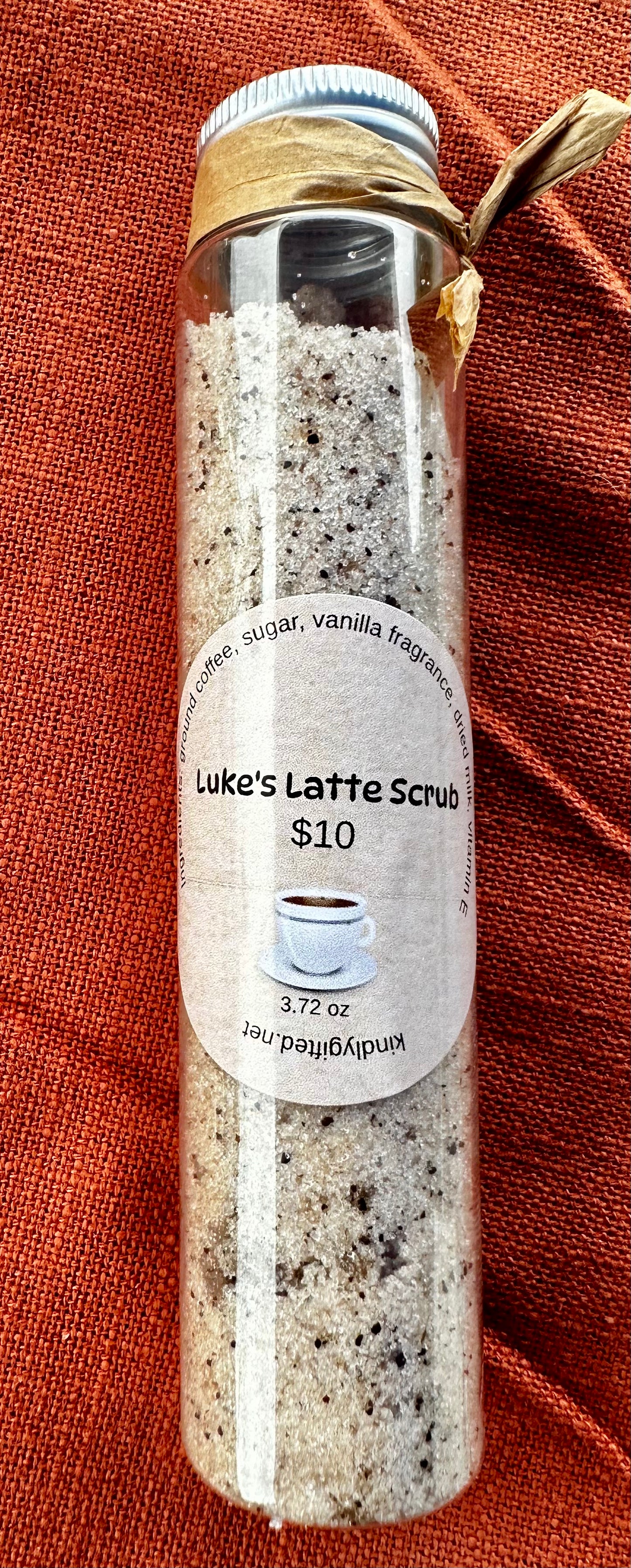 Luke's latte scrub tube