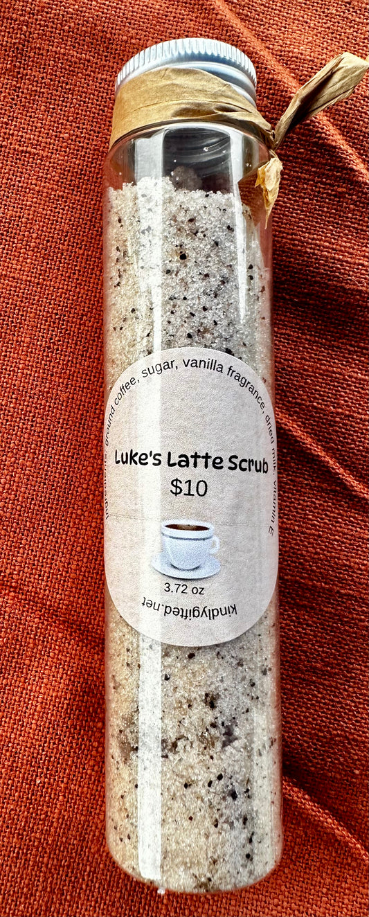 Luke's latte scrub tube