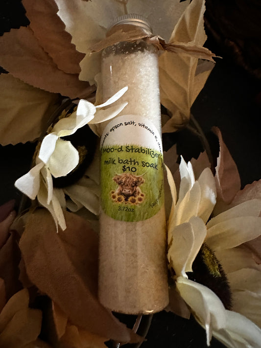 Moo-d Stabilizer goat milk bath soak tube