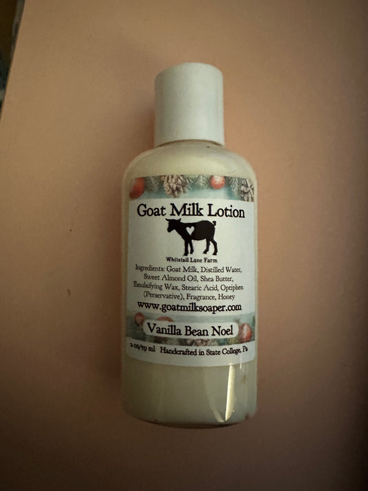 Vanilla Bean Noel goat milk lotion 2oz