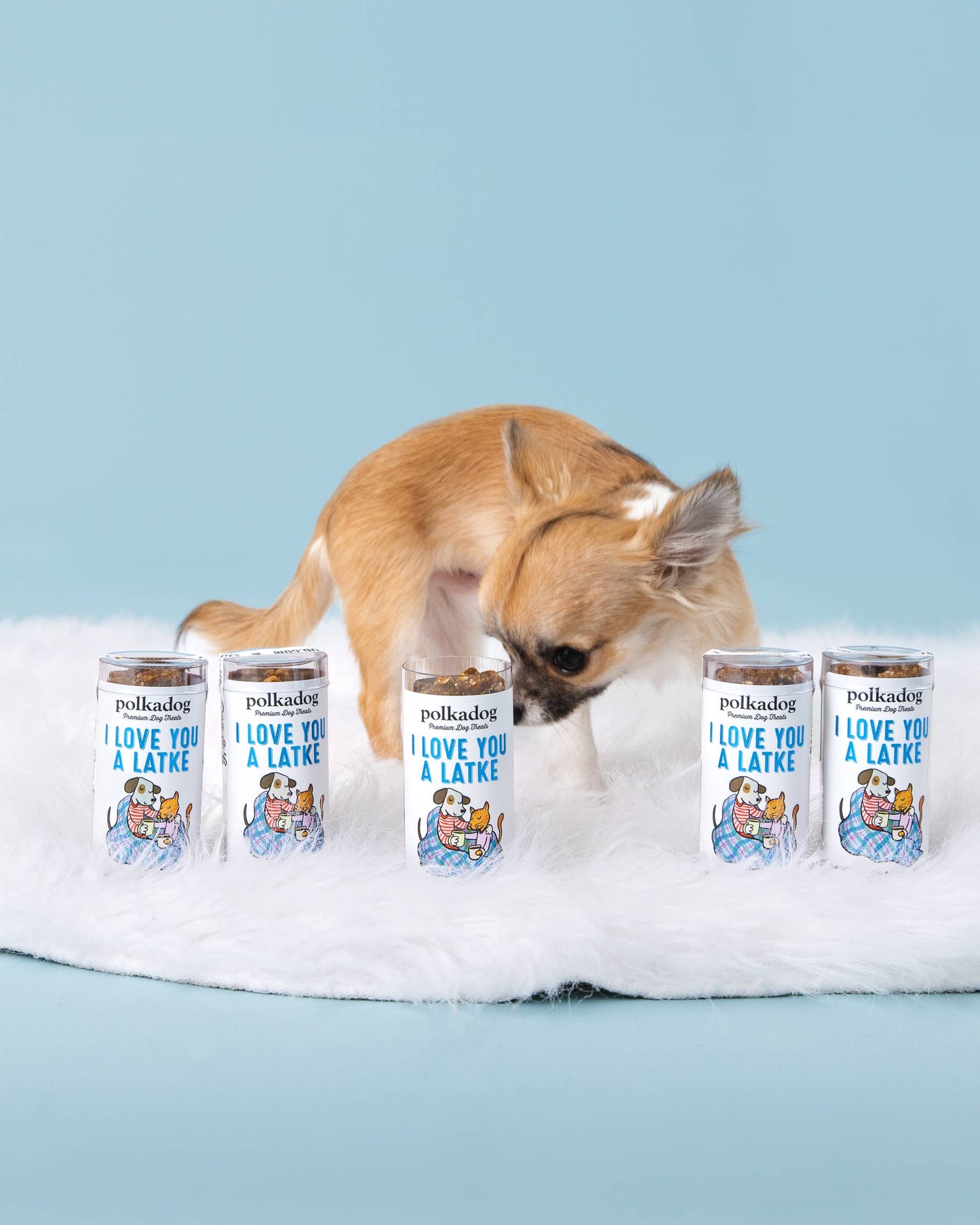 Mini Tube: I Love You A Latke - Dog Treats