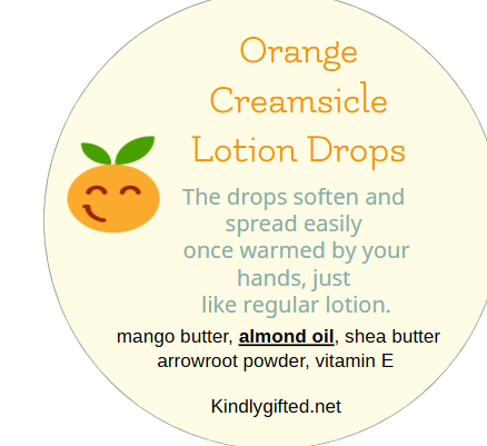 Orange Creamsicle Lotion Drops