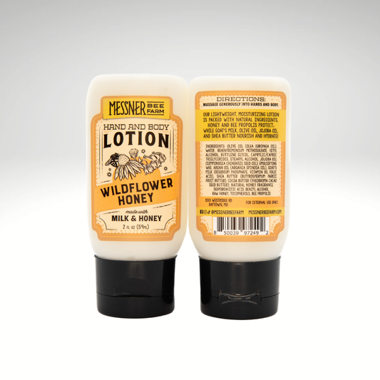 Wildflower Honey - Milk and Honey Lotion - 2oz Messner Family Bee Farm