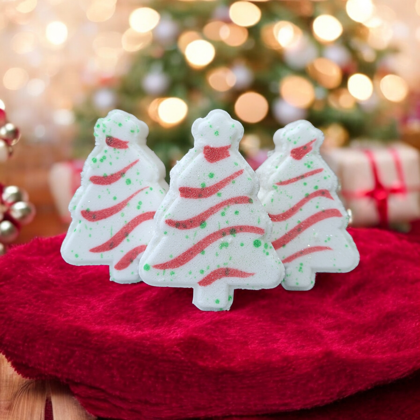 Deck the Tubs with Little Debbie Christmas Tree Bath Bombs